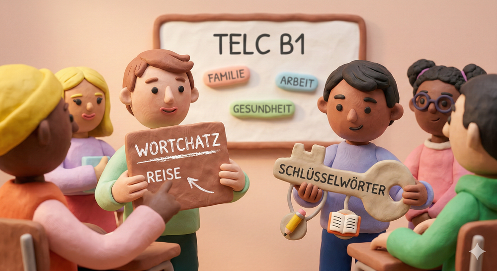 TELC B1 German Exam: Redemittel Schreiben & Sprechen (PDF)