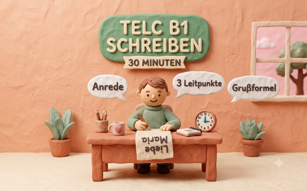 TELC B1 Schreiben Guide: Structure, Model Email & Scoring (2026)