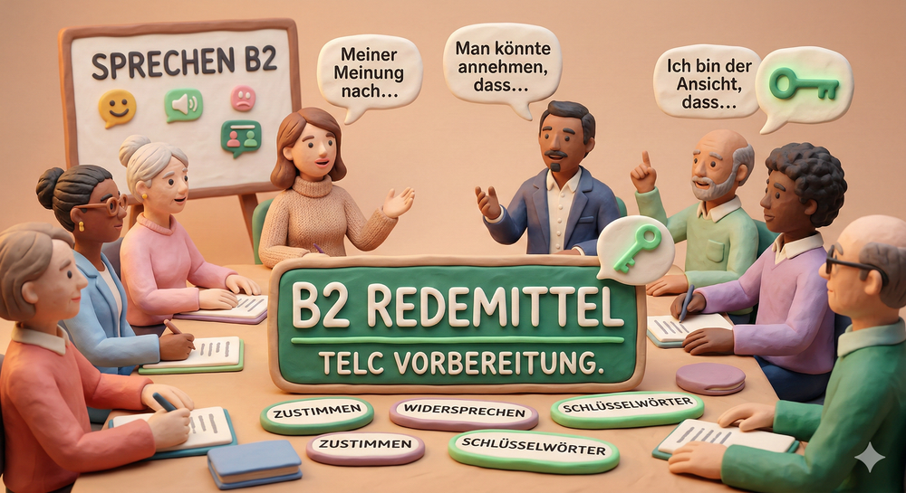 TELC B2 German Exam: Redemittel Schreiben & Sprechen (PDF)