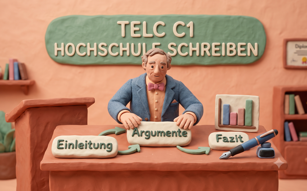 TELC C1 Hochschule Schreiben Guide: Essay Structure & Model Paragraphs